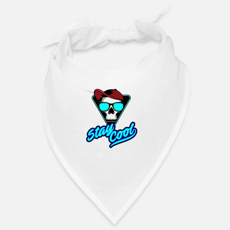 Tête de mort - Bandana - blanc