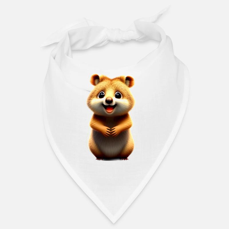 Quokka - Bandana - Weiß