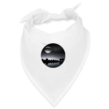 Mond - Bandana - Weiß - Vorne