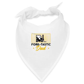 Gabelstaplerfahrer Gabeltastischer Vater Geschenk - Bandana - Weiß - Vorne