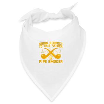 Pfeifen Enthusiast Pfeifen Liebhaber Pfeifenrauche - Bandana - Weiß - Vorne