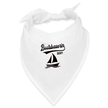 Bootsbauerin 2024 Beruf Schiffbauerin Bootsbau - Bandana - Weiß - Vorne
