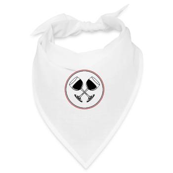 Wein Rotwein Glas - Bandana - Weiß - Vorne