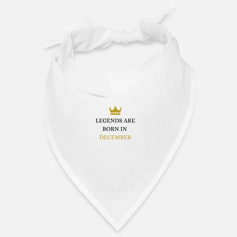 Les légendes naissent en décembre Bandana