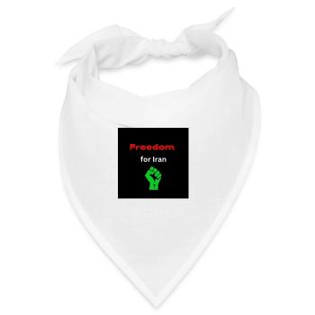 Freedom for Iran - Bandana - Weiß - Vorne