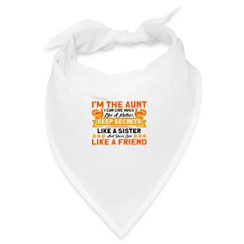 Tanten Tante Schwester Tanten Familie Geschenk - Bandana - Weiß - Vorne