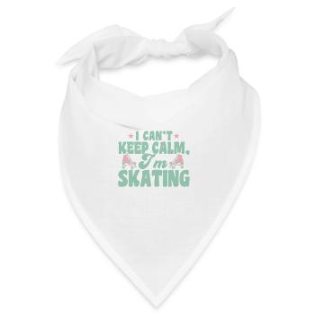 Rollerskates Ich kann nicht ruhig bleiben ich Skat - Bandana - Weiß - Vorne