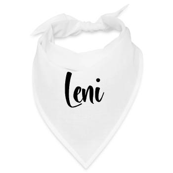 Name - Leni - Bandana - Weiß - Vorne
