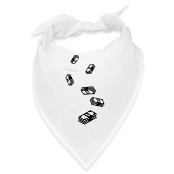 Geld Money silhouette - Bandana - Weiß - Vorne
