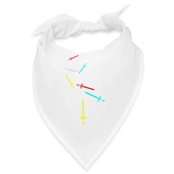 Schwert Icon Symbol - Bandana - Weiß - Vorne