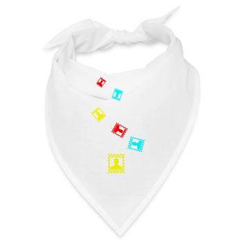 Briefmarke icon - Bandana - Weiß - Vorne