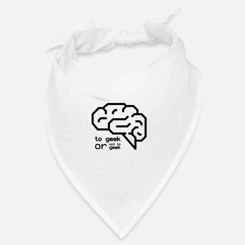 Geek oder nicht Geek - Bandana - Weiß