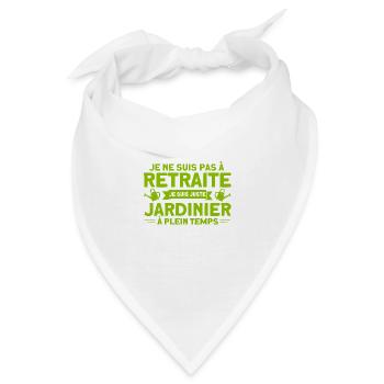 Garten Schrebergarten Gartenarbeit Geschenk - Bandana - Weiß - Vorne