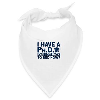 Kann ich wieder ins Bett gehen? Doktor Geschenk - Bandana - Weiß - Vorne