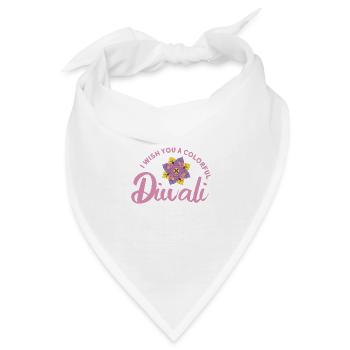 Diwali Hindus Sikh Fest der Lichter Geschenk - Bandana - Weiß - Vorne