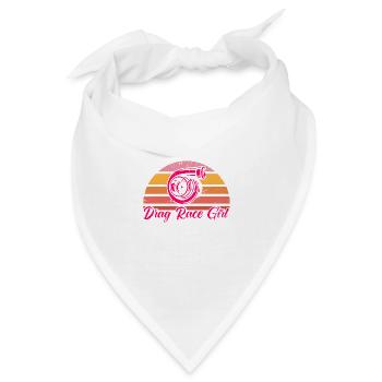 Drag Race Drag Racing Autorennen Geschenk - Bandana - Weiß - Vorne