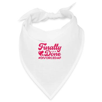 Scheidung Ex Partner Auflösung der Ehe Geschenk - Bandana - Weiß - Vorne