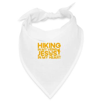 Wandern Draußen Fernweh Geschenk - Bandana - Weiß - Vorne