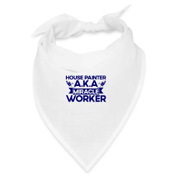 Bautenmaler Farbe mischen Maler Geschenk - Bandana - Weiß - Vorne