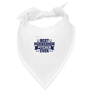Hufeisen Werfen Hufeisen-Werfen Hufeisen-Wurfspiel - Bandana - Weiß - Vorne