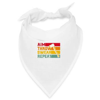 Professionelles Axtwerfen Wettbewerbe im Axtwerfen - Bandana - Weiß - Vorne