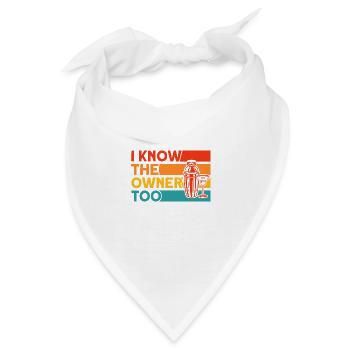 Barkeeper Kellner Service Geschenk - Bandana - Weiß - Vorne