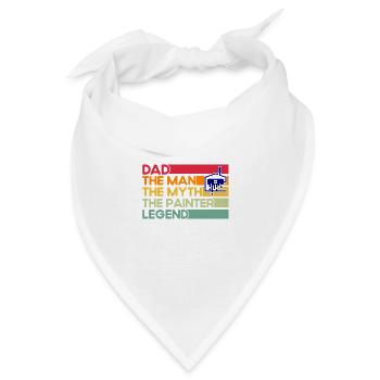 Farbe mischen Dekorateur Bautenmaler Geschenk - Bandana - Weiß - Vorne