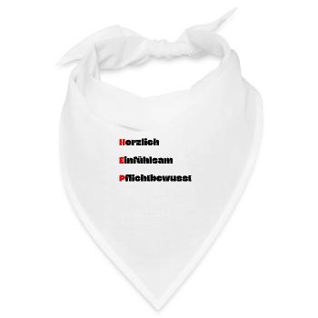 Heilerziehungspfleger HEP Abkürzung Spruch - Bandana - Weiß - Vorne