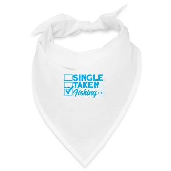Alleinstehend beim Angeln Angeln Geschenk - Bandana - Weiß - Vorne