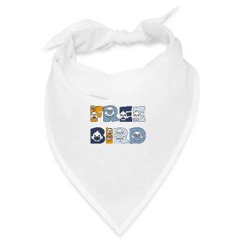 Free Bird - frei wie ein Vogel - Bandana - Weiß - Vorne