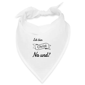 Geschenk für Christen Gläubige Konformation Kirche - Bandana - Weiß - Vorne