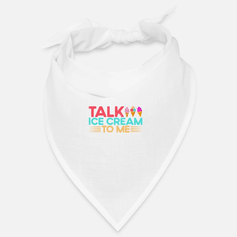 Sprich Eiscreme mit mir Eiscreme Geschenk Bandana