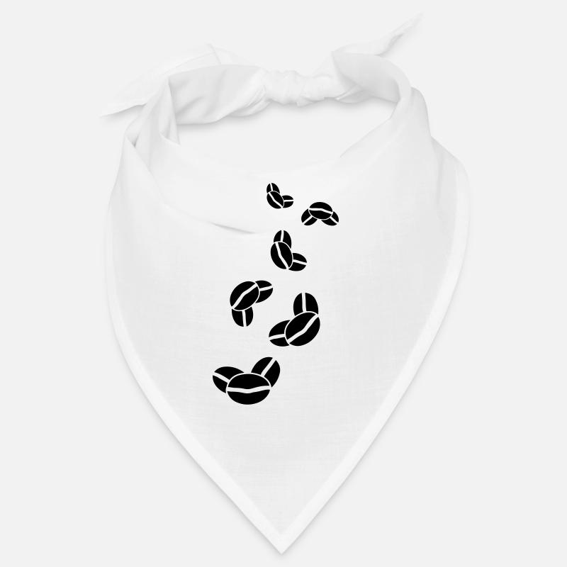 Kaffeebohne Symbol - Bandana - Weiß