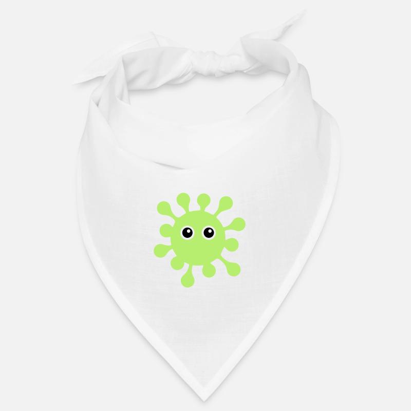 ★ Designfarben änderbar ★ Virus mit Kulleraugen Bandana
