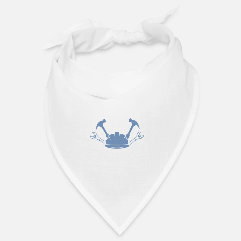 Construction Site Construction Worker Craft Helmet Silhouette Bandana