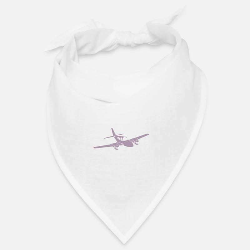 Minimalist propeller plane silhouette Bandana