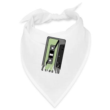 cassette - Bandana - Weiß - Vorne