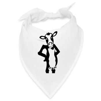 milchkuh kuh kühe - Bandana - Weiß - Vorne
