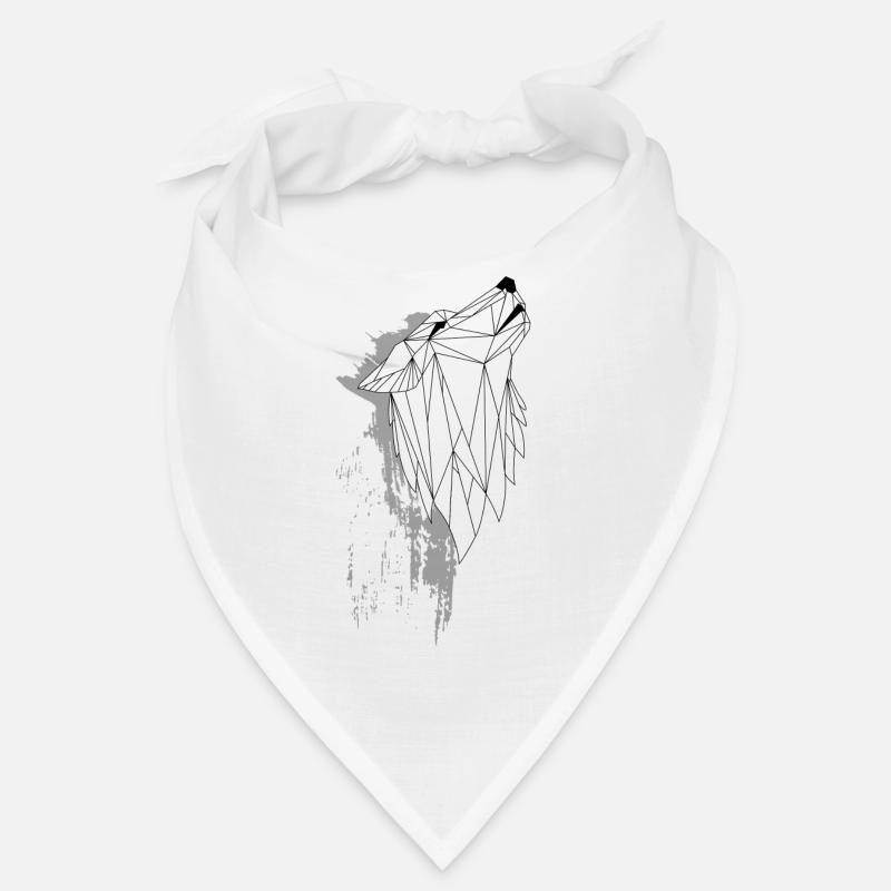 Geometrie Wolf Grunge Bandana