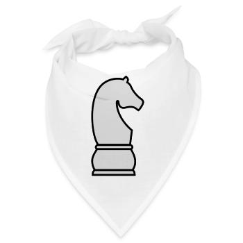 Schach Springer - Bandana - Weiß - Vorne