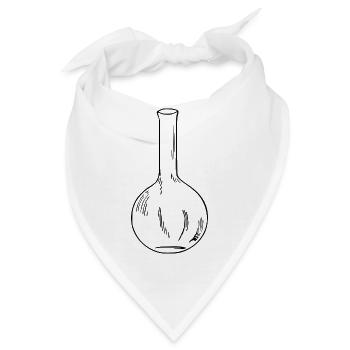 Chemie Kolben - Bandana - Weiß - Vorne