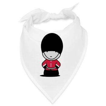 königliche Wache in London - Bandana - Weiß - Vorne