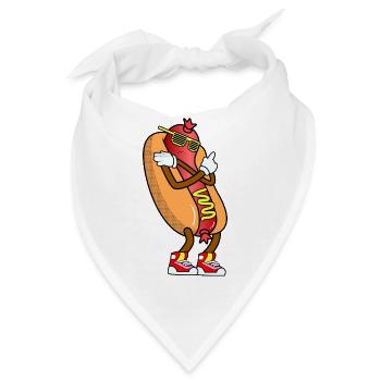 Hot Dog 90 s - Bandana - Weiß - Vorne
