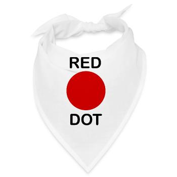 RED DOT - Bandana - Weiß - Vorne