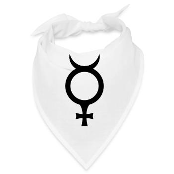 Merkur - Bandana - Weiß - Vorne
