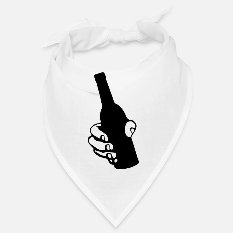 Hand with beer bottle Bandana