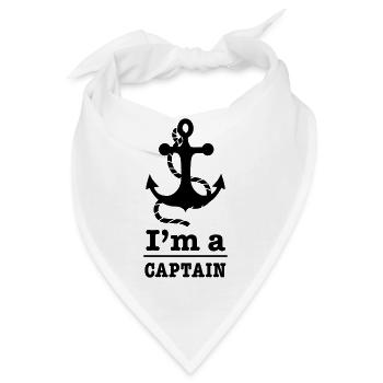 captain Kapitän - Bandana - Weiß - Vorne
