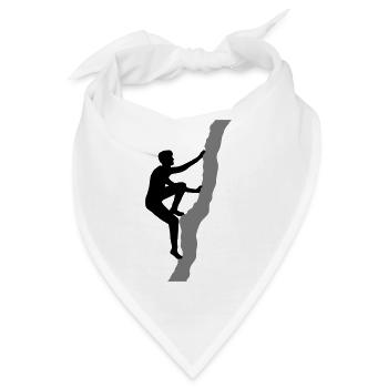 freeclimber gipfelstuermer kletterer klettern berg - Bandana - Weiß - Vorne