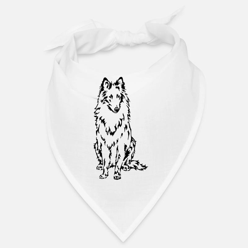 Motif de chien Groenendael Bandana
