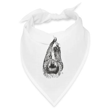 Faultier - Bandana - Weiß - Vorne